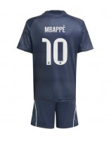 Real Madrid Kylian Mbappe #10 Venkovní dres pro děti 2025-26 Krátký Rukáv (+ trenýrky)